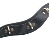 Love In Leather Posture BDSM Collar With Rings Collars and Leads